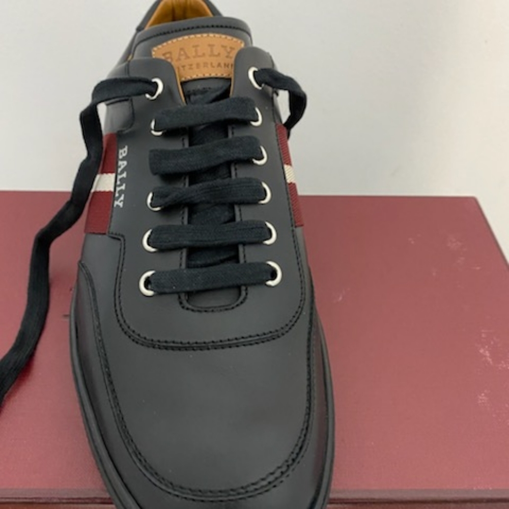Black Bally Oriano Sneaker... BNWT - Picture 2 of 12